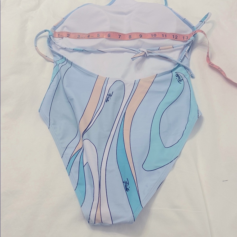 Pucci Blue Swirl One Piece Swimsuit - Picture 10 of 10